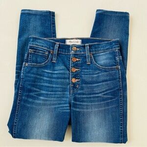 Madewell 10” High Rise Skinny Jeans 25